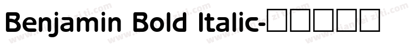 Benjamin Bold Italic字体转换
